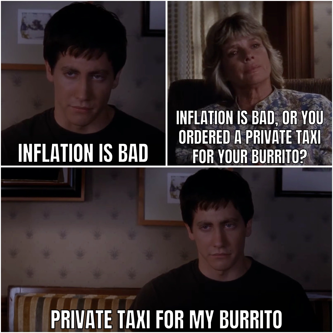 Donnie Darko inflation meme